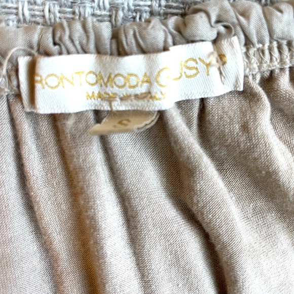 Prontomoda Giusy Silk 3/4 Sleeve Blouse Grey Small - Picture 8 of 9